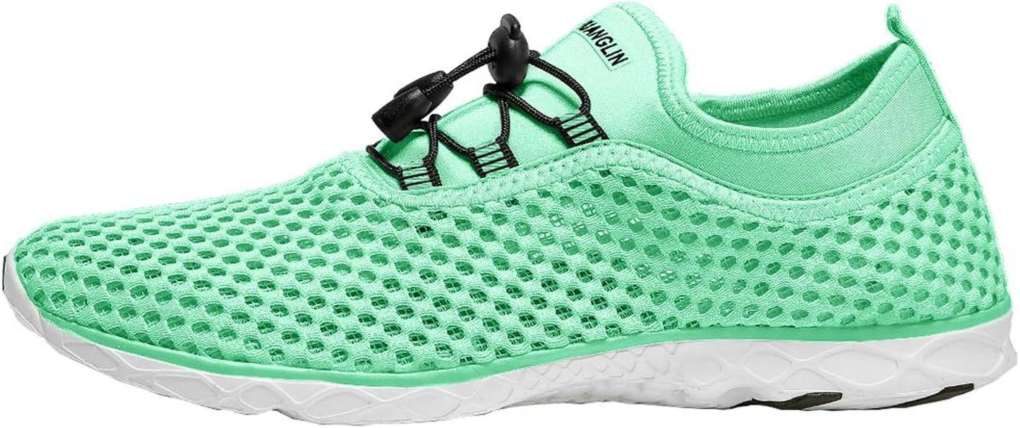 Women'S Quick Drying Aqua Water Shoes,3-Second Drainage & All-Terrain for Swimming,Hiking,Yoga