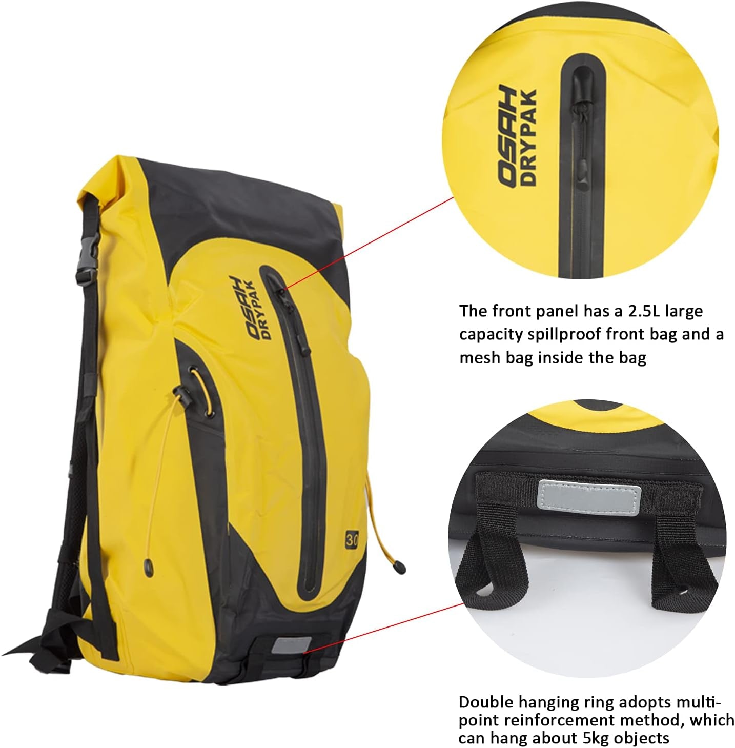 Waterproof Hiking Backpack 30L Foldable Tracking Bags Traveling Camping Backpack