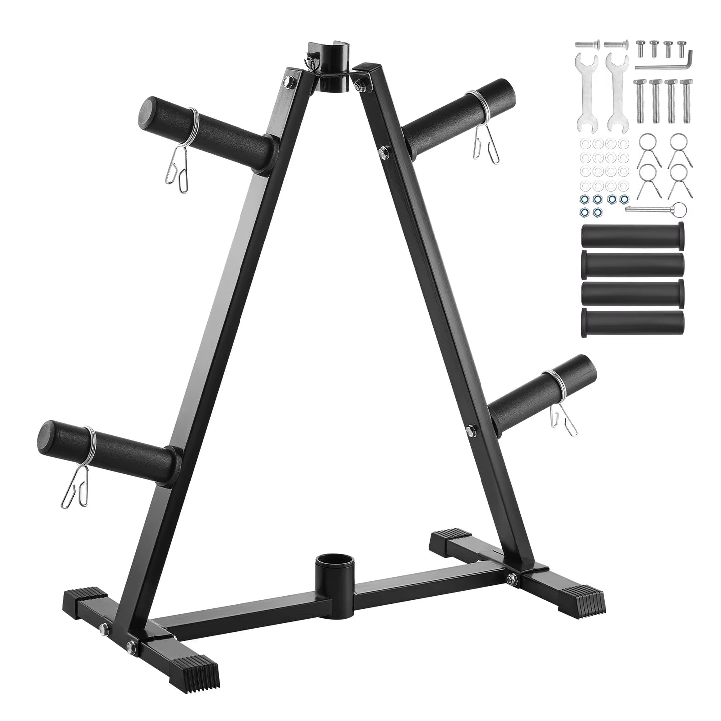 VEVOR Weight Plate Rack a Frame Weight Plate Tree Standard Weight Plate Tree Home Gym Barbell Rack 300 Lbs Weight Storage Stand