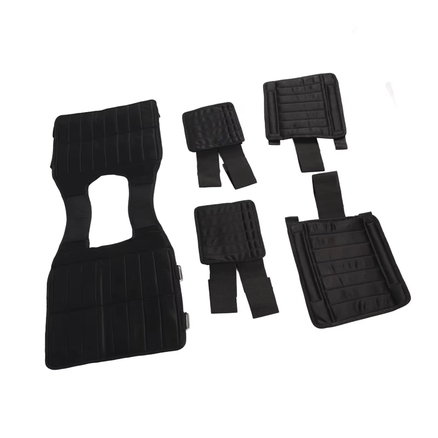 Max Loading 35Kg Adjustable Vest Weight Exercise Weight Loading Cloth Strength Training with 6Kg Leg Weight 5Kg Arm Weight Empty