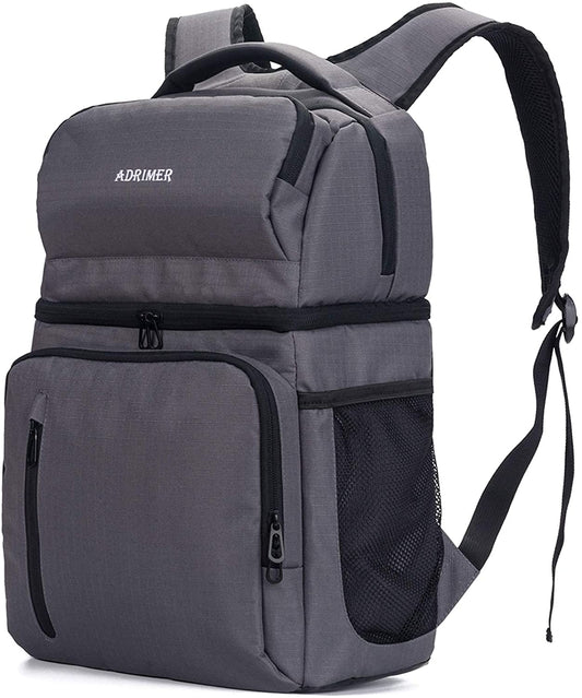 Cooler Backpack, Large Backpack Cooler, Fishing Backpack with Cooler, Double Deck Backpack Lunch Box for Men Women to Hiking, Work, Beach, Travel