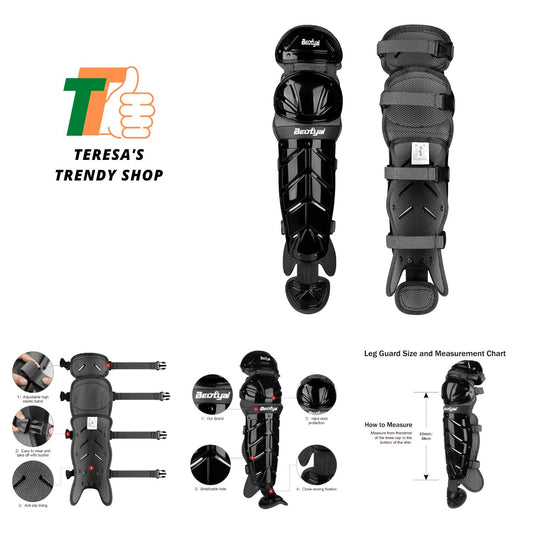 Baseball Softball Catcher Leg Guards Shin Guards for Youth Adult