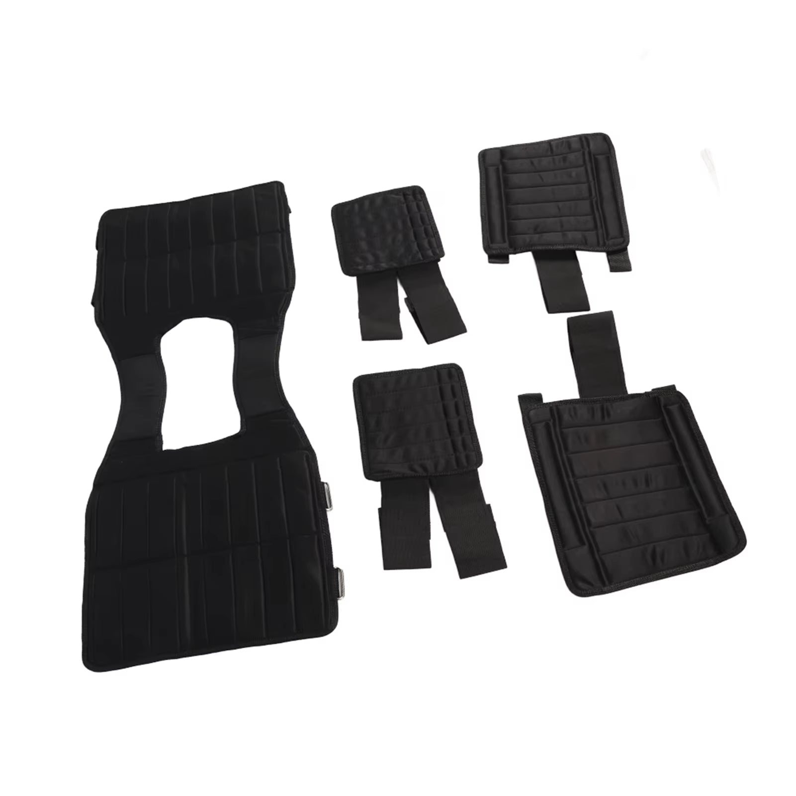 Max Loading 35Kg Adjustable Vest Weight Exercise Weight Loading Cloth Strength Training with 6Kg Leg Weight 5Kg Arm Weight Empty